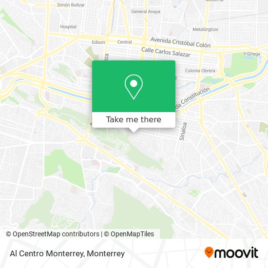 Al Centro Monterrey map