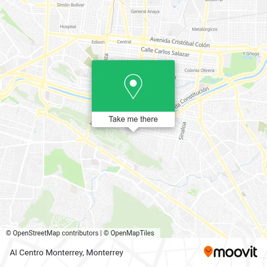 Al Centro Monterrey map
