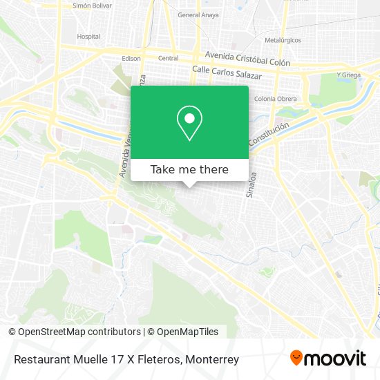Restaurant Muelle 17 X Fleteros map