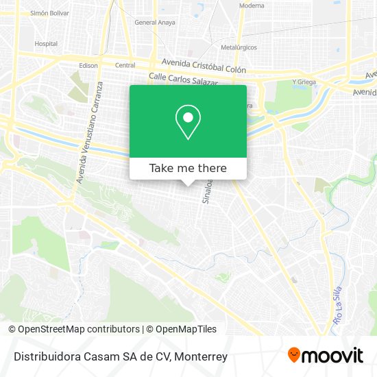 Distribuidora Casam SA de CV map