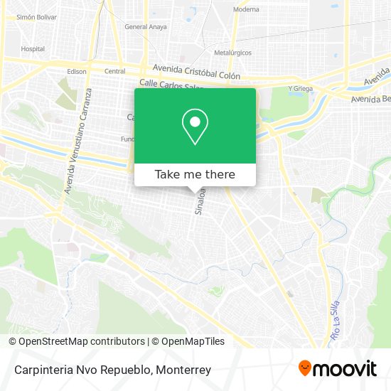 Carpinteria Nvo Repueblo map
