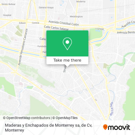 Maderas y Enchapados de Monterrey sa, de Cv map