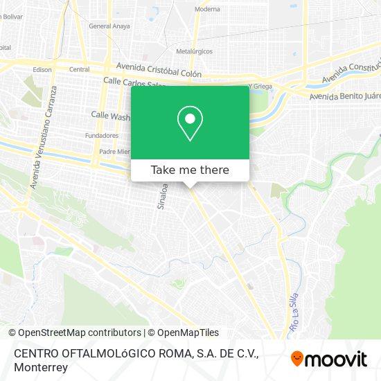 CENTRO OFTALMOLóGICO ROMA, S.A. DE C.V. map