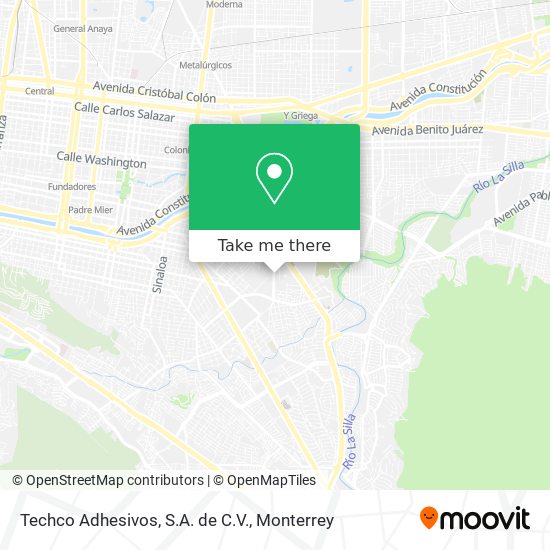 Techco Adhesivos, S.A. de C.V. map