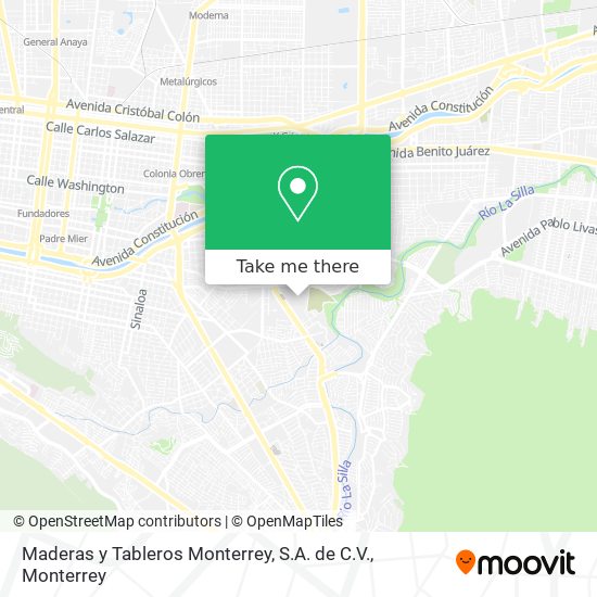 Maderas y Tableros Monterrey, S.A. de C.V. map