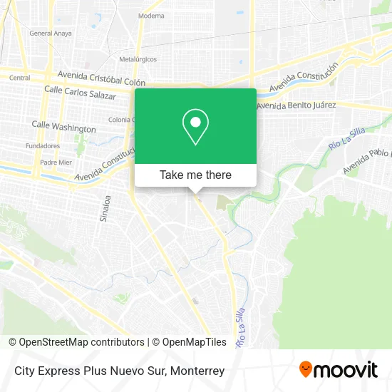 Mapa de City Express Plus Nuevo Sur