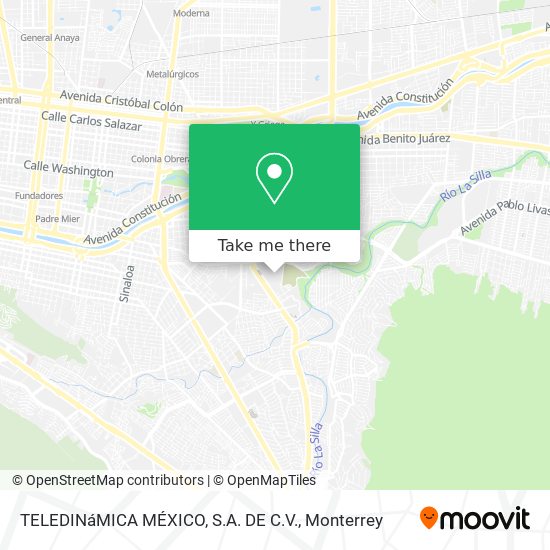 Mapa de TELEDINáMICA MÉXICO, S.A. DE C.V.