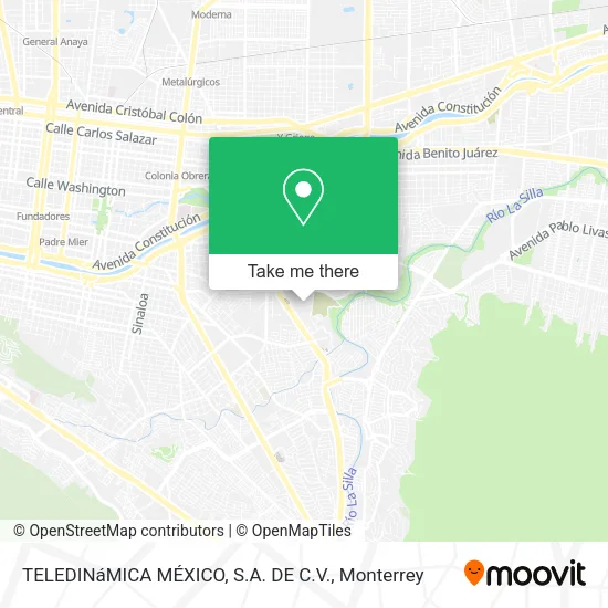 Mapa de TELEDINáMICA MÉXICO, S.A. DE C.V.