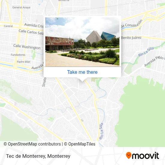 Tec de Monterrey map