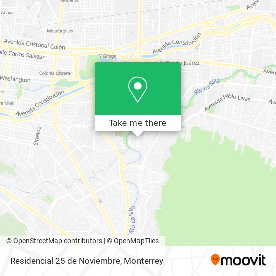Residencial 25 de Noviembre map