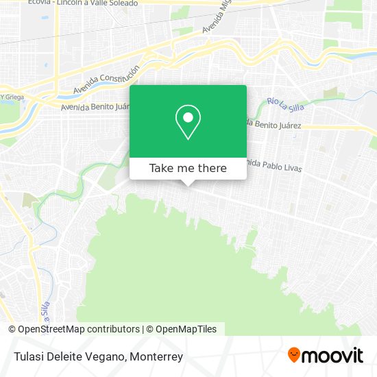 Tulasi Deleite Vegano map