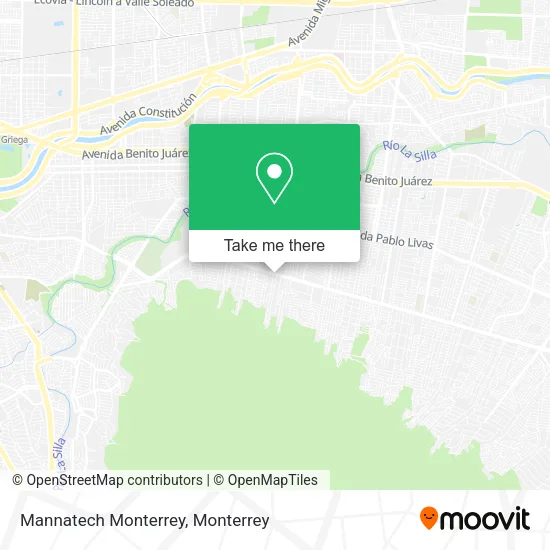 Mapa de Mannatech Monterrey