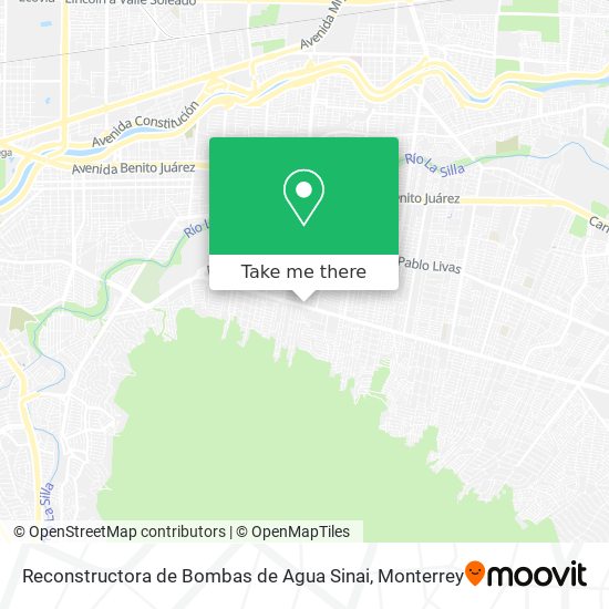 Reconstructora de Bombas de Agua Sinai map