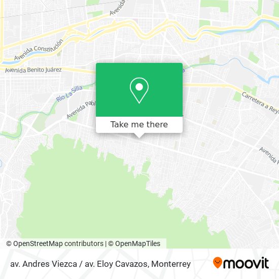 Mapa de av. Andres Viezca / av. Eloy Cavazos