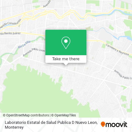Laboratorio Estatal de Salud Publica D Nuevo Leon map