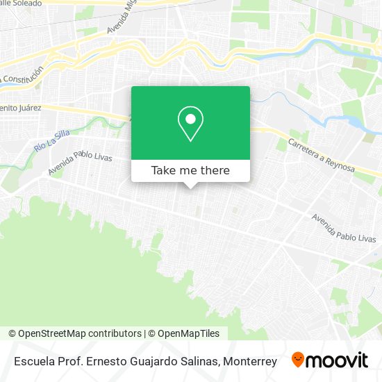 Mapa de Escuela Prof. Ernesto Guajardo Salinas