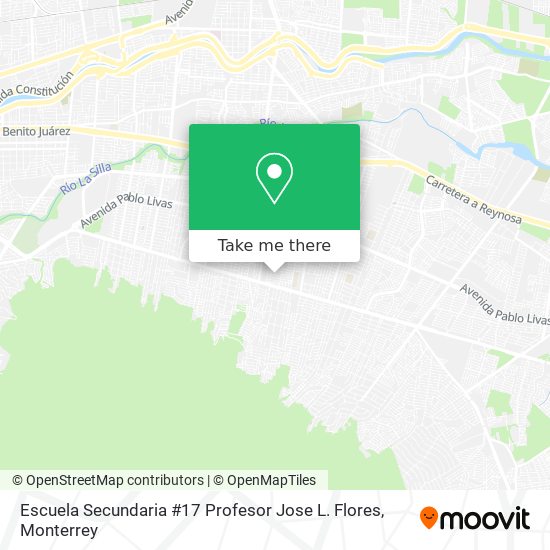 Escuela Secundaria #17 Profesor Jose L. Flores map
