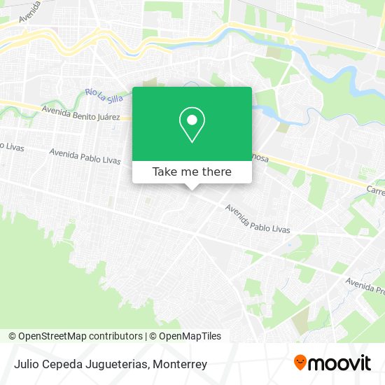 Julio Cepeda Jugueterias map