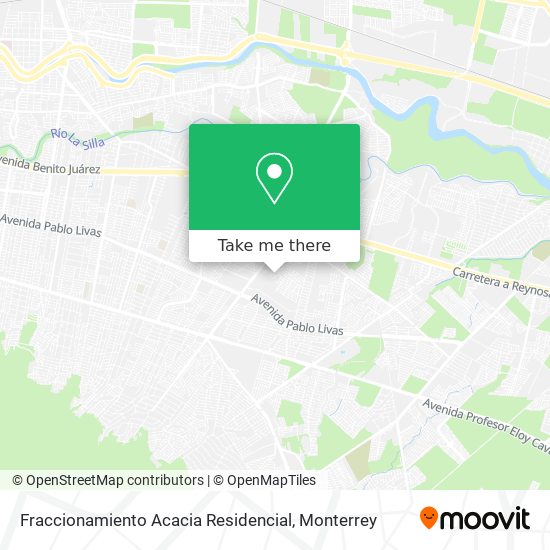 Mapa de Fraccionamiento Acacia Residencial