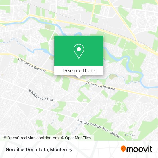 Mapa de Gorditas Doña Tota