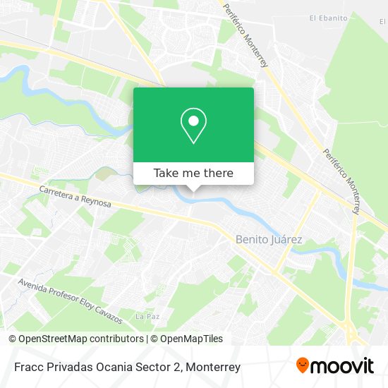 Fracc Privadas Ocania Sector 2 map