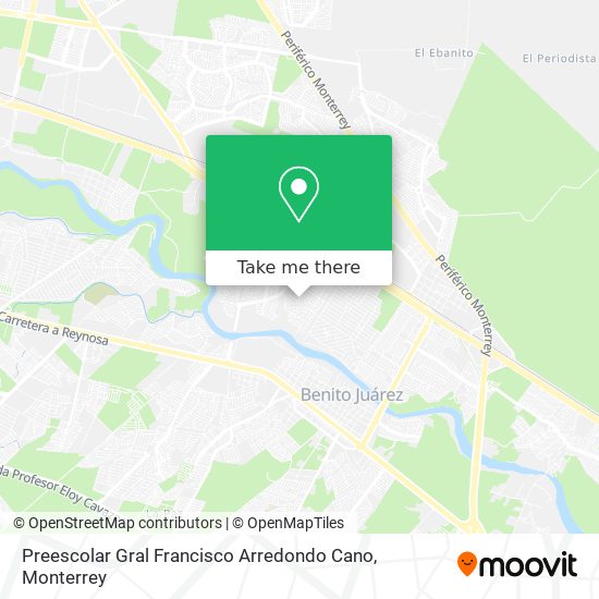 Preescolar Gral Francisco Arredondo Cano map