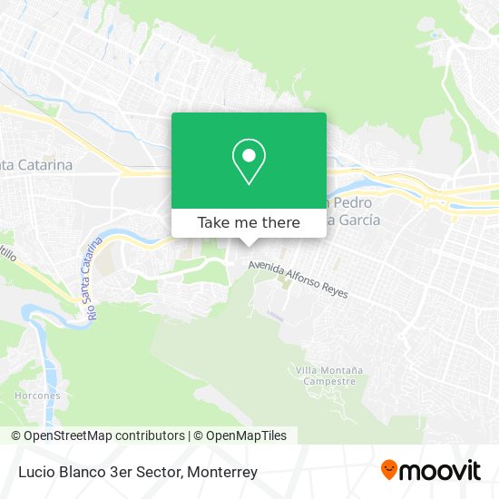 Lucio Blanco 3er Sector map