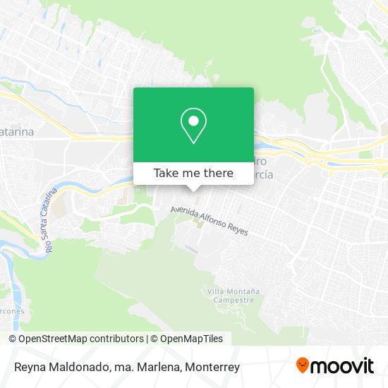 Reyna Maldonado, ma. Marlena map