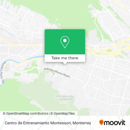 Mapa de Centro de Entrenamiento Montessori
