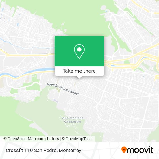 Crossfit 110 San Pedro map