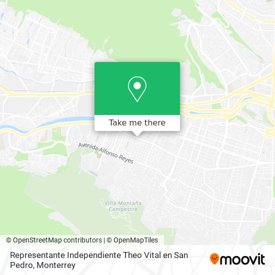 Mapa de Representante Independiente Theo Vital en San Pedro