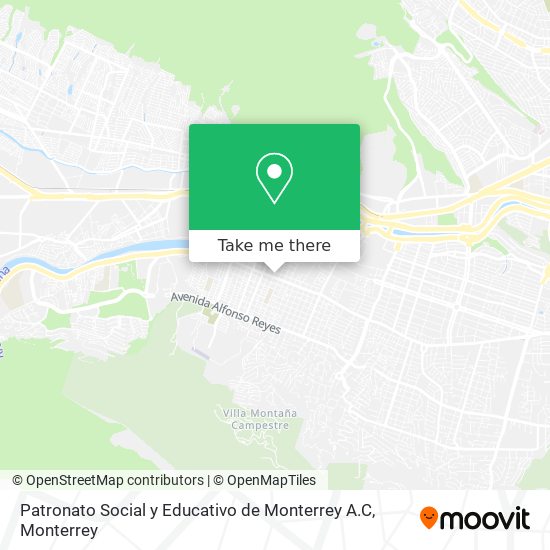 Patronato Social y Educativo de Monterrey A.C map