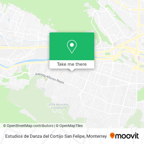 Estudios de Danza del Cortijo San Felipe map