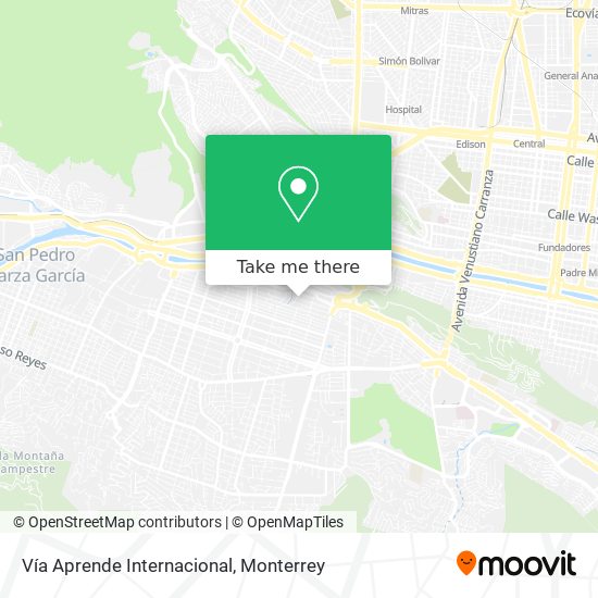 Vía Aprende Internacional map