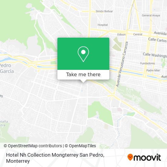 Hotel Nh Collection Mongterrey San Pedro map