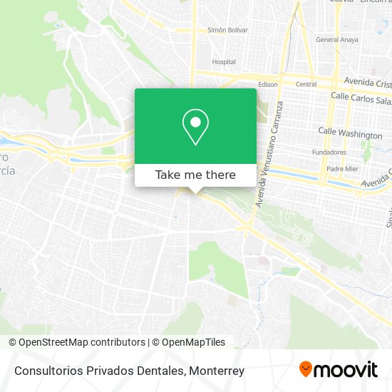 Consultorios Privados Dentales map