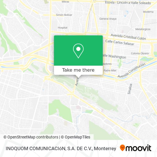 INOQUOM COMUNICACIóN, S.A. DE C.V. map