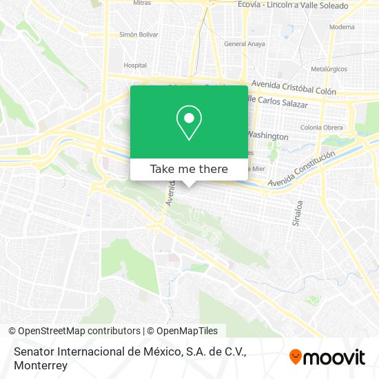 Senator Internacional de México, S.A. de C.V. map
