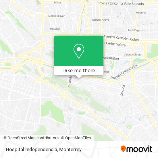 Hospital Independencia map