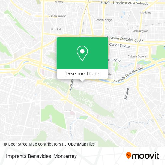 Mapa de Imprenta Benavides
