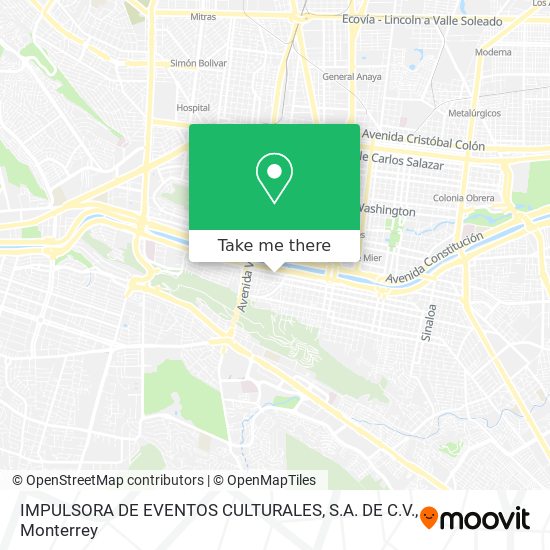 Mapa de IMPULSORA DE EVENTOS CULTURALES, S.A. DE C.V.