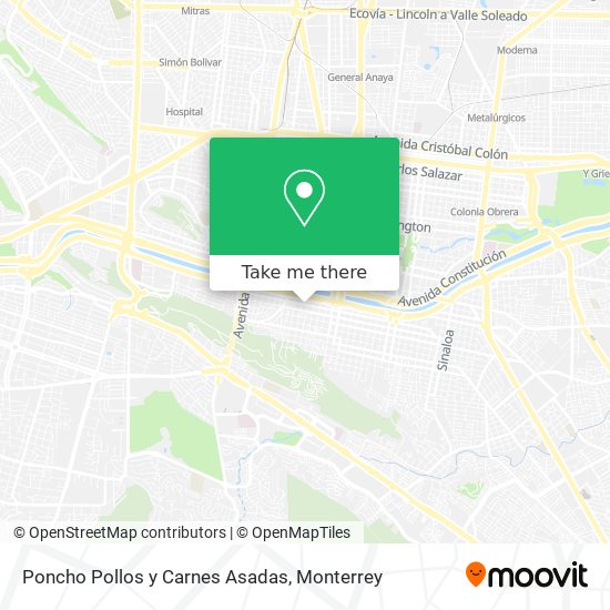 Poncho Pollos y Carnes Asadas map