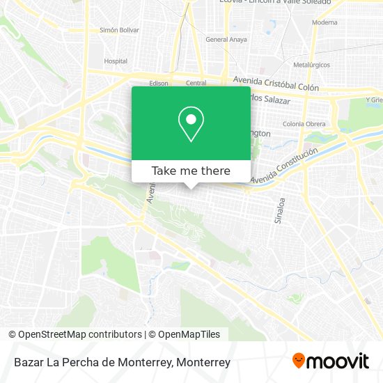 Bazar La Percha de Monterrey map