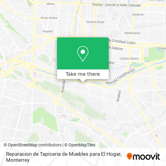 Mapa de Reparacion de Tapiceria de Muebles para El Hogar