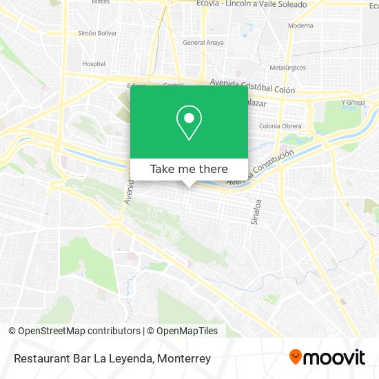 Restaurant Bar La Leyenda map