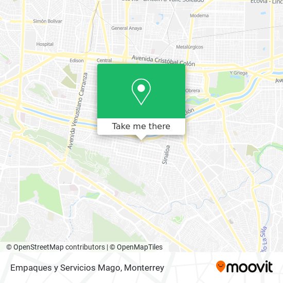 Empaques y Servicios Mago map