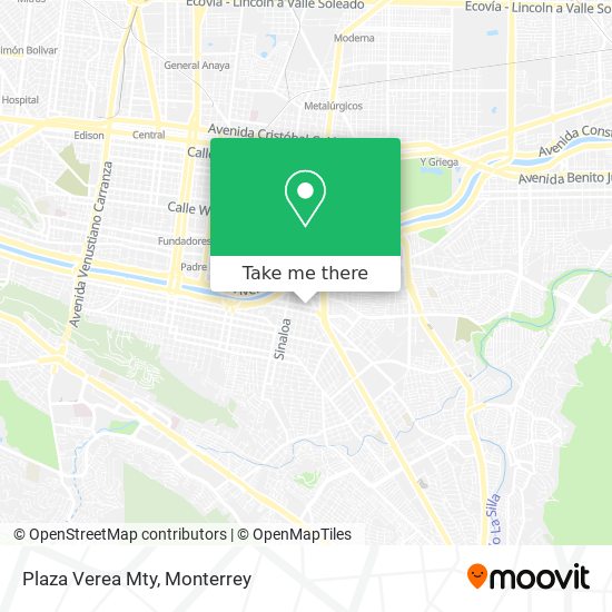 Mapa de Plaza Verea Mty
