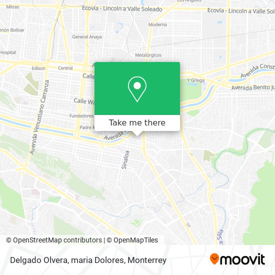 Mapa de Delgado Olvera, maria Dolores