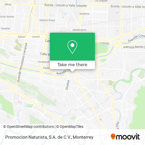 Mapa de Promocion Naturista, S.A. de C.V.