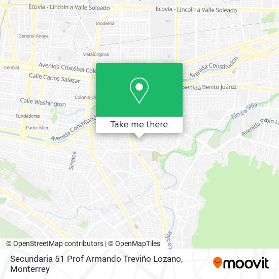 Secundaria 51 Prof Armando Treviño Lozano map
